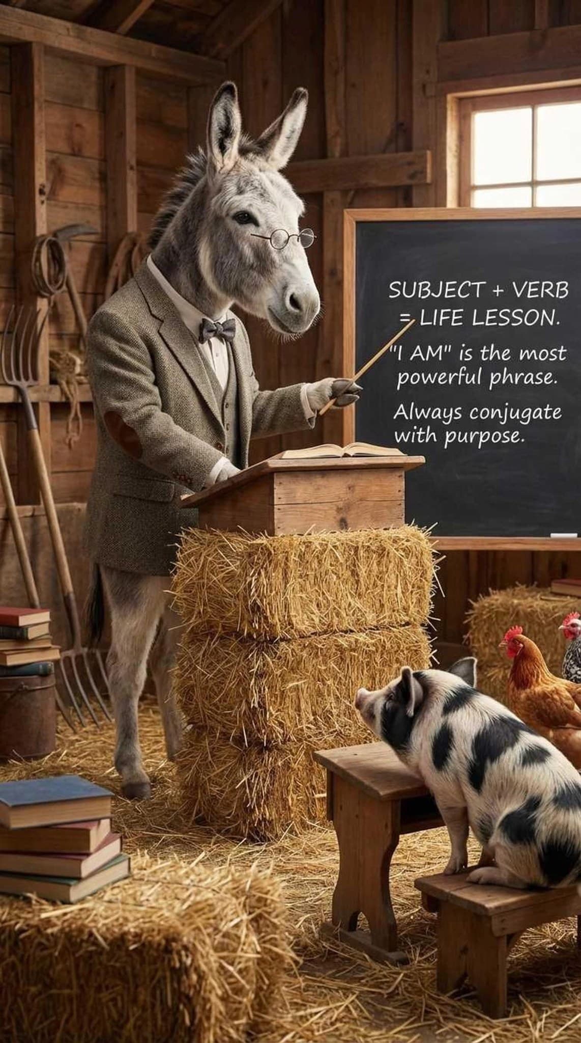 Professor Harold is in session…