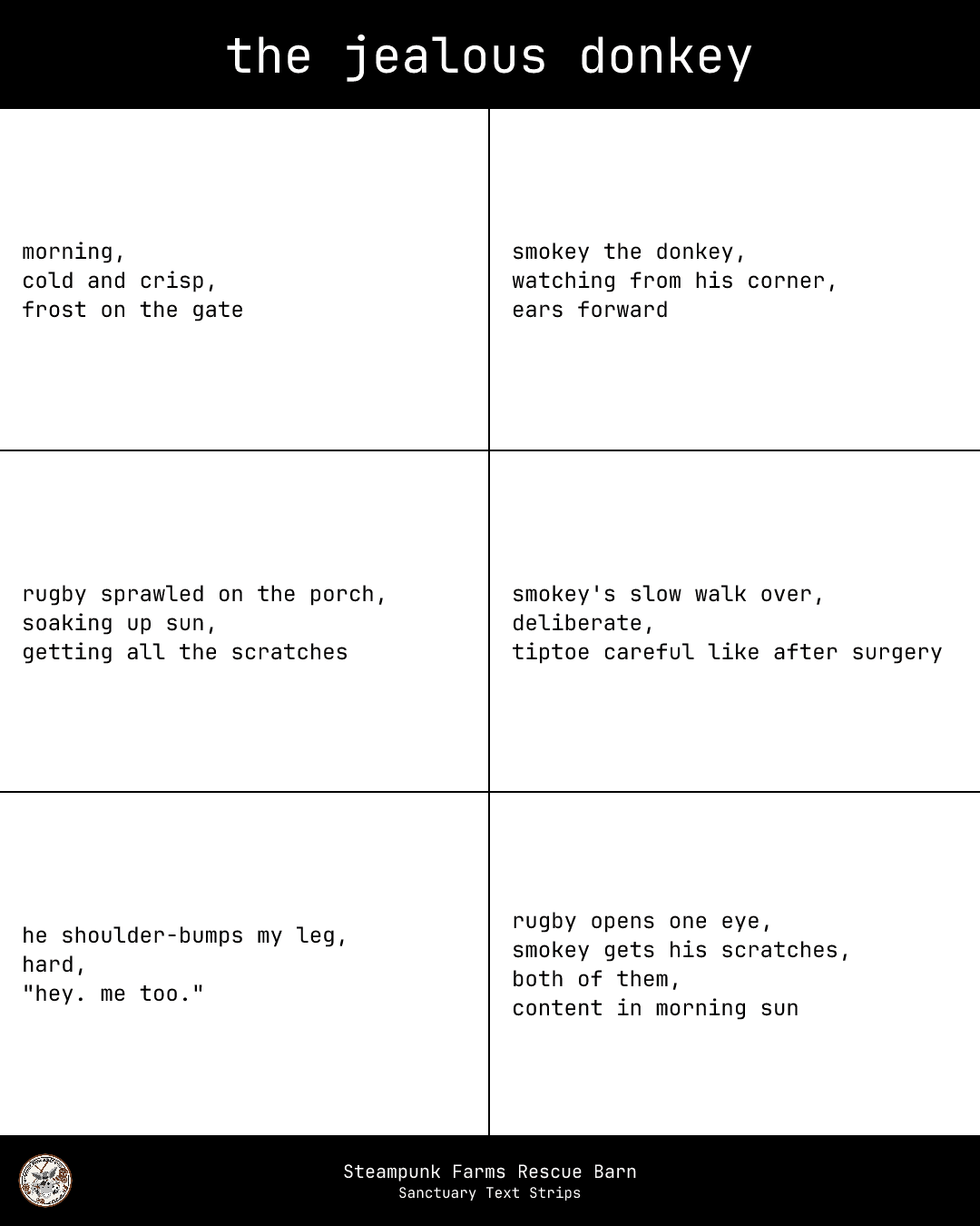 Sanctuary Strip — The Jealous Donkey